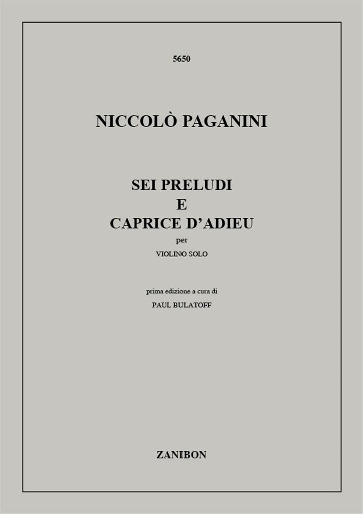 Preludi (6) E Caprice D'Adieu (Bulatoff)